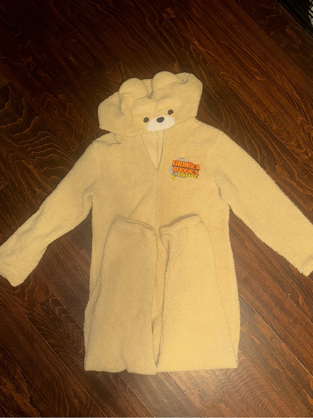 Ted 2 "Thunder Buddies For Life" fleece hooded pajamas with zipper size medium
